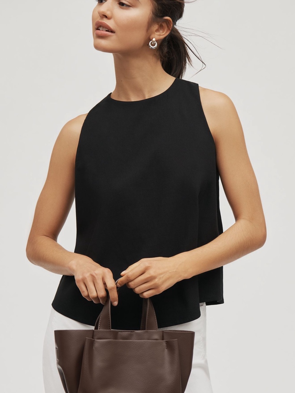 Maeve Sleeveless Cross-Back Top